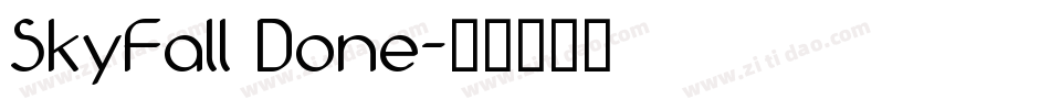 SkyFall Done字体转换